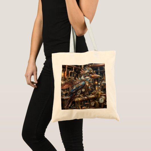 Steampunk Kookaburra Tote Bag (Voorkant (product))