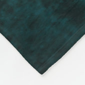 Steampunk, koper op blauwgroen tandwielen, Monogra Fleece Deken (Hoek)