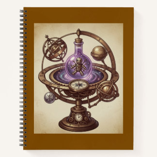 Steampunk Kosmische Voodoo Pop Orrery Fantasie Notitieboek