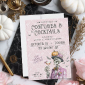 Steampunk kostuum cocktails volwassenen Halloween Kaart