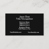 Steampunk Kraken Giant Octopus Nautical Visitekaartje (Achterkant)