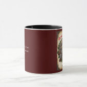 Steampunk Krans Honden Vrolijk Kerstfeest Geperson Mok (Midden)