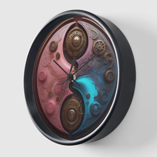 Steampunk kunst Ying yang (Hoek)