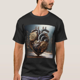 Steampunk kunstmatig hart t-shirt