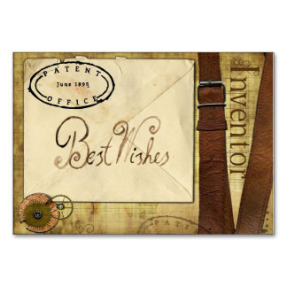 Steampunk laat een bericht achter voor het gelukki kaart