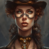 Steampunk Lace Woman Tissuepapier