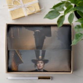 Steampunk Lady & Air Ship Tissuepapier (Geschenk)