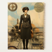 Steampunk Lady Chase Your Dreams zonder angst Planner (Achterkant)