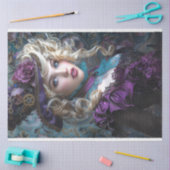 Steampunk Lady Decoupage Tissuepapier (Craft)