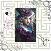 Steampunk  Lady Decoupage Tissuepapier