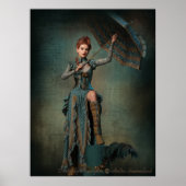 Steampunk Lady Poster (Voorkant)