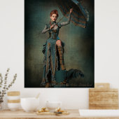 Steampunk Lady Poster (Keuken)