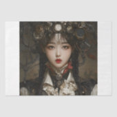 Steampunk Lady Tissuepapier (Voorkant)