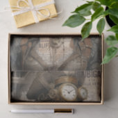 Steampunk Lady, Victoriaans Ephemera, vrouw, Tissuepapier (Geschenk)