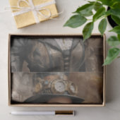 Steampunk Lady, Victoriaans vrouw Ephemera Tissuepapier (Geschenk)