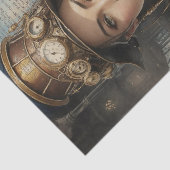Steampunk Lady, Victoriaans vrouw Ephemera Tissuepapier (Detail)