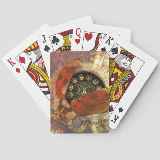 Steampunk Ladybug Pokerkaarten