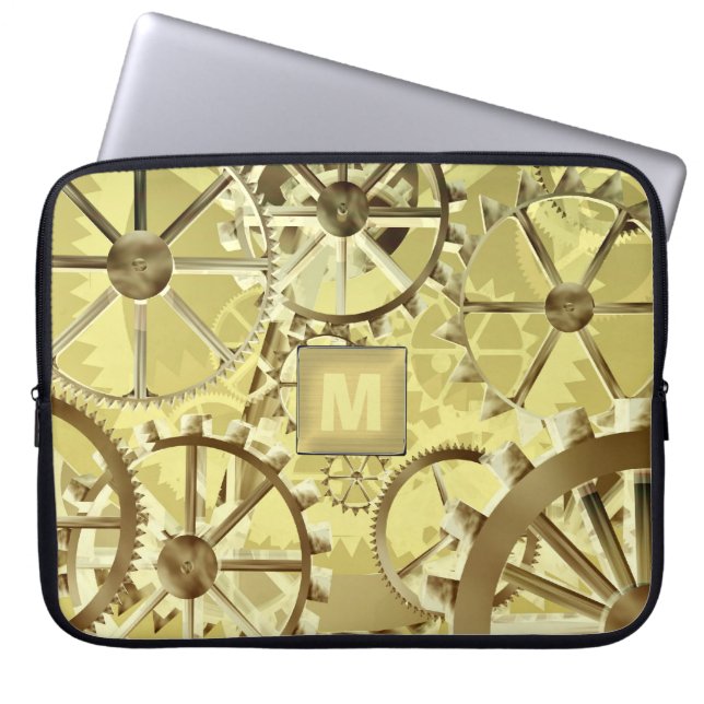 Steampunk Laptop Sleeve (Voorkant)