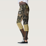 Steampunk Leather Gears Rusty  Industrial Leggings<br><div class="desc">Dit ontwerp werd gecreeerd door digitale kunst. Het kan worden gepersonaliseerd door de aanpassingsknoop te klikken en de kleur te veranderen, een naam, initialen of uw favoriete woorden toe te voegen. Neem contact met me op colorflowcreations@gmail.com als je dit ontwerp op een ander product wilt gebruiken. Koop mijn oorspronkelijke abstracte...</div>