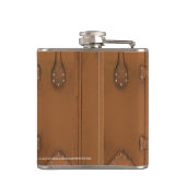 Steampunk- leder Kijk Hoesje Heupfles (Achterkant)