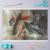 Steampunk Lederen Dragen Alligator Decoupage Tissuepapier (Craft)