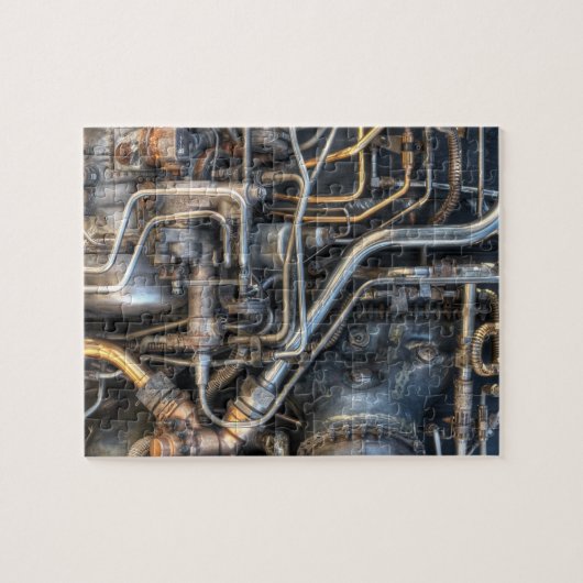 Steampunk-leidingbuizen Legpuzzel (Horizontaal)