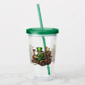 Steampunk Leprechaun Acryl Drinkbeker (Links)