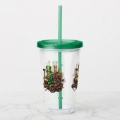 Steampunk Leprechaun Acryl Drinkbeker (Voorkant)
