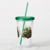 Steampunk Leprechaun Acryl Drinkbeker (Achterkant)