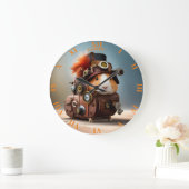 Steampunk Leuke Guinee Pig Rusty Fantasy Grote Klok (Huis)