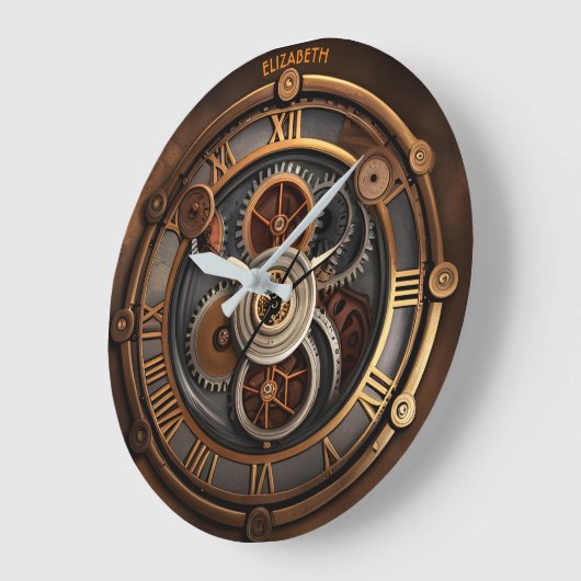 Steampunk Leuke Wandklok Rusty Fantasy (Hoek)