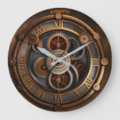 Steampunk Leuke Wandklok Rusty Fantasy (Voorkant)