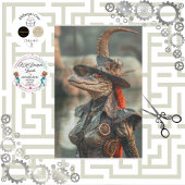 Steampunk Levendige Captivating Alligator Decoupag Tissuepapier