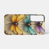 Steampunk libellen samsung galaxy hoesje (Achterkant horizontaal)