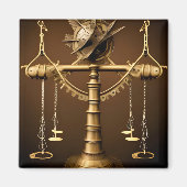 Steampunk Libra Magneet (Voorkant)