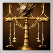Steampunk Libra Poster (Voorkant)