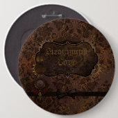 Steampunk Liefde 2 Ronde Button 6,0 Cm (Voorkant /achterkant)