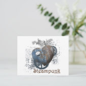 Steampunk, liefhebber hart briefkaart (Staand voorkant)