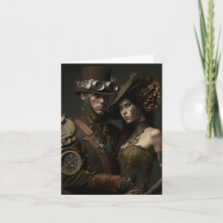 Steampunk Liefhebbers Valentijnskaart Kaart