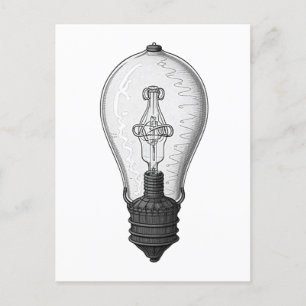 Steampunk Lightbulb Briefkaart