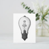  Steampunk Lightbulb Briefkaart (Staand voorkant)