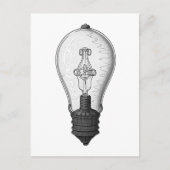  Steampunk Lightbulb Briefkaart (Voorkant)