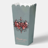 Steampunk Lijst met Red Roses en Gears Bedankdoosjes (Voorkant)