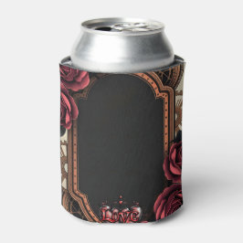 Steampunk Lijst met Red Roses en Gears Blikjeskoeler
