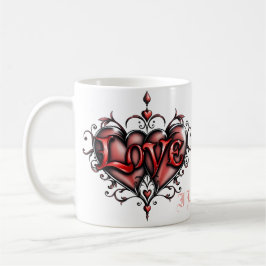 Steampunk Lijst met Red Roses en Gears Koffiemok