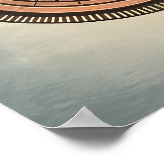 Steampunk Lijst met Red Roses en Gears Poster (Hoek)