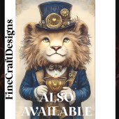 Steampunk Lion & Gold Trophy AS2 Decoupage Tissuepapier