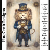 Steampunk Lion & Gold Trophy AS2 Decoupage Tissuepapier