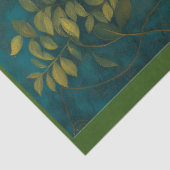 Steampunk Lion in Blauwgroen pak in tuin M4 Decoup Tissuepapier (Detail)