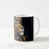 Steampunk Lion Koffiemok (Voorkant rechts)